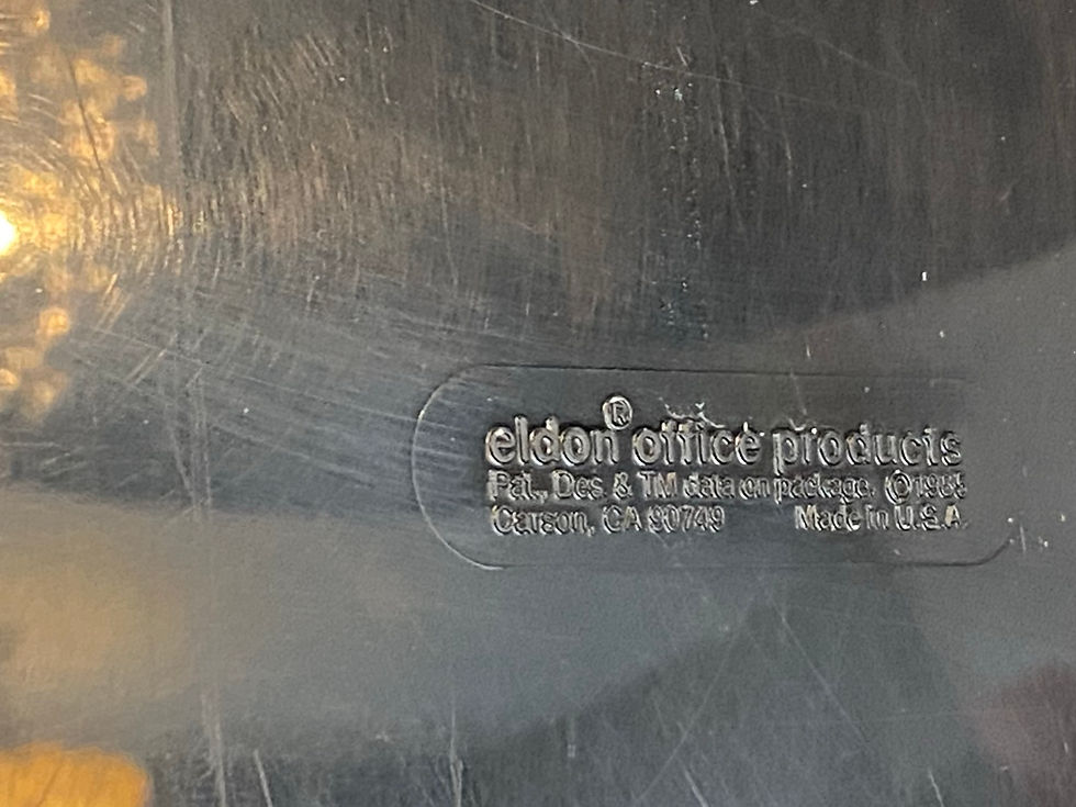 Back of vinyl bracket