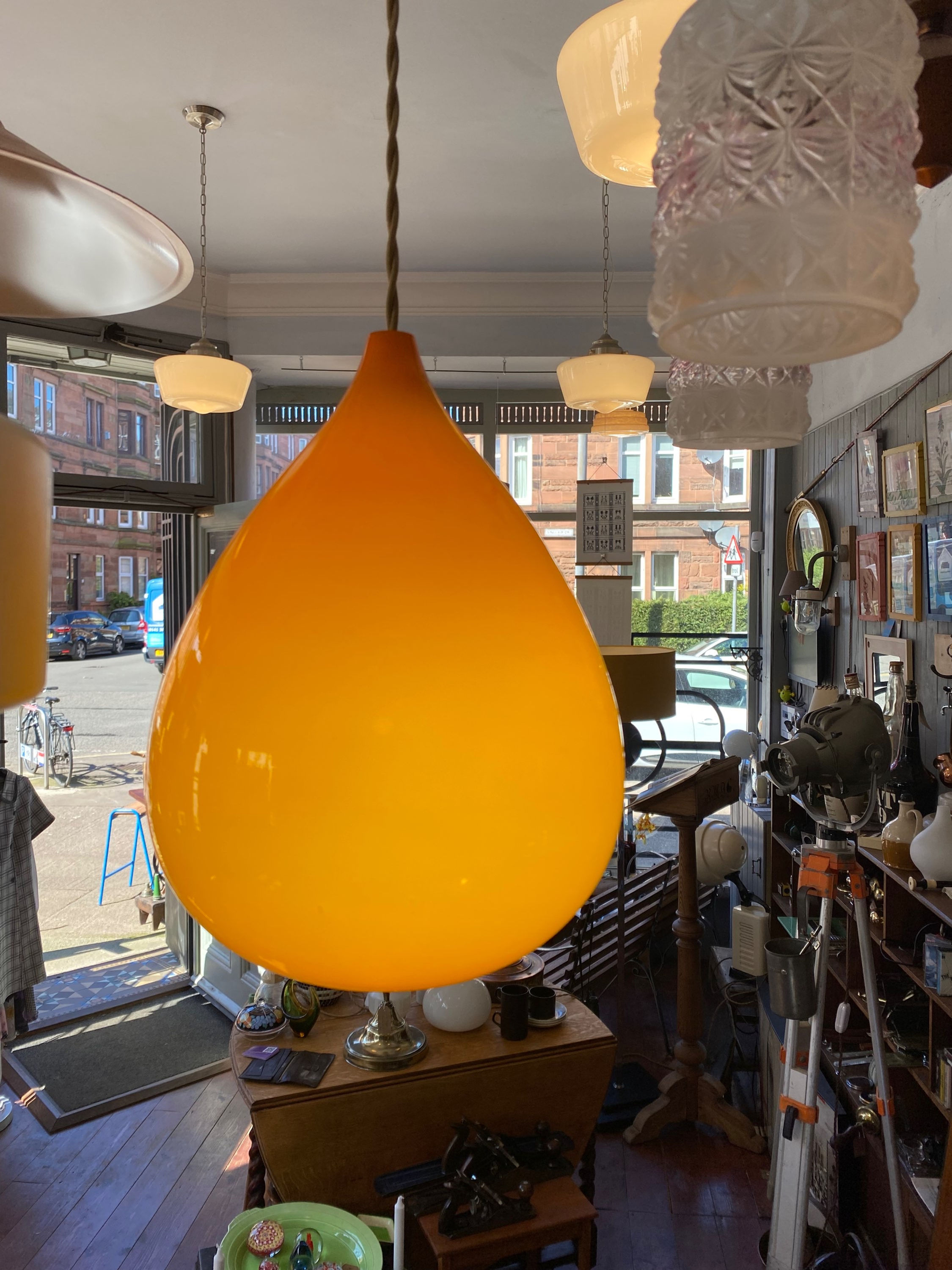 Beautiful glass ceiling lamp