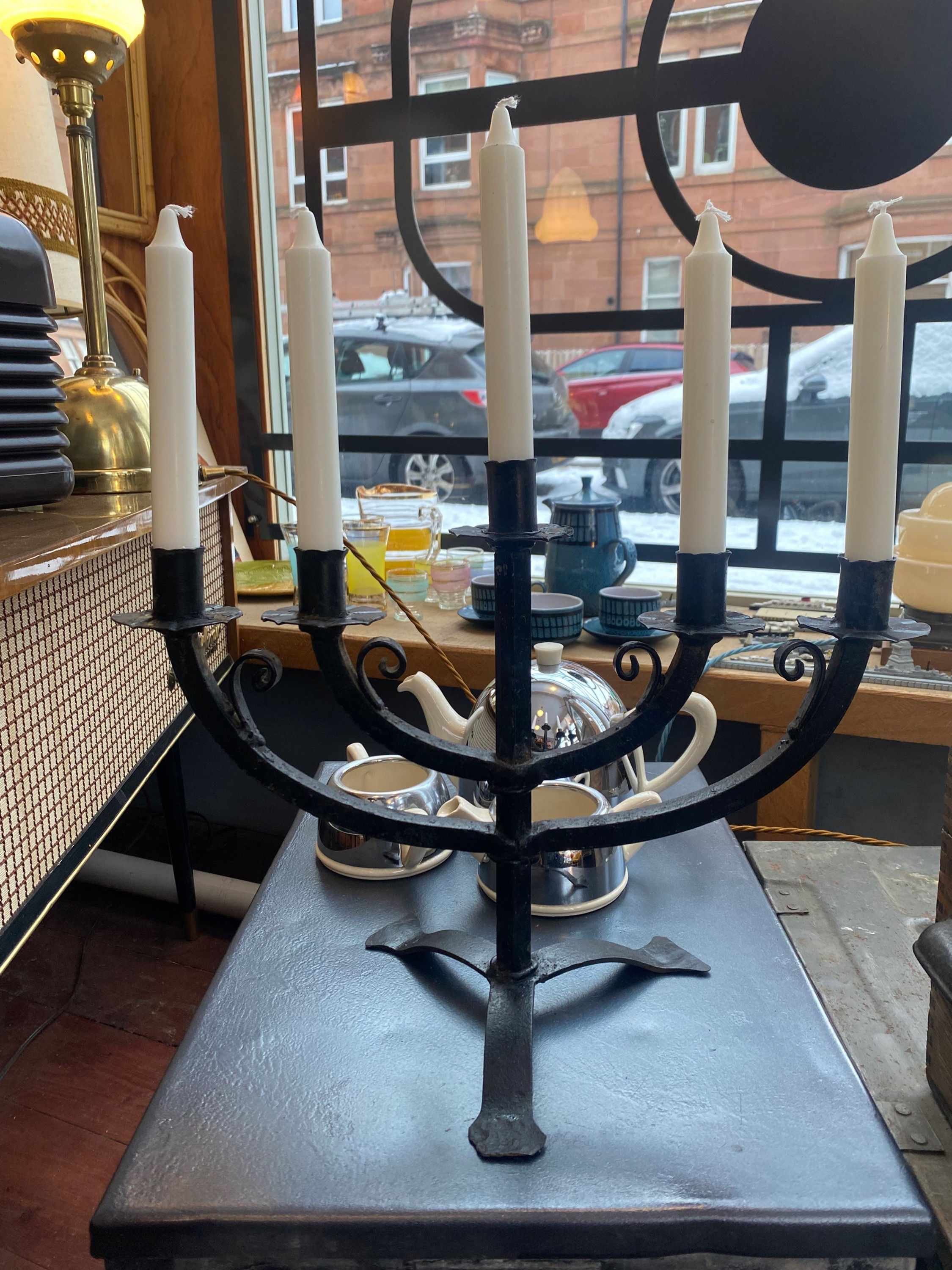 Iron candelabra overview