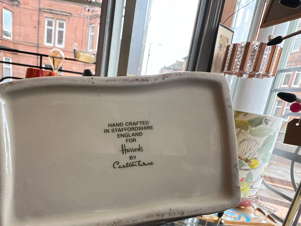 Bottom of Harrods ceramic trinket pot