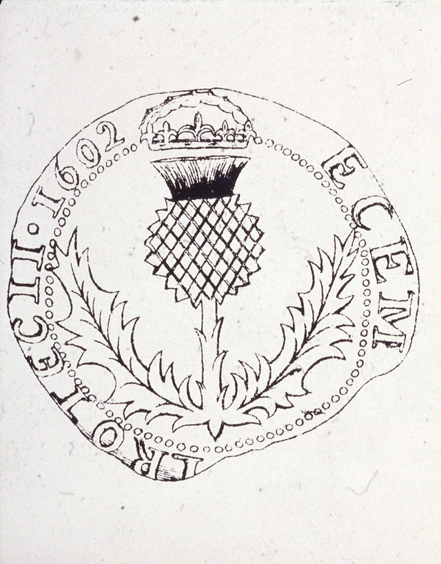 James III coins with thistles