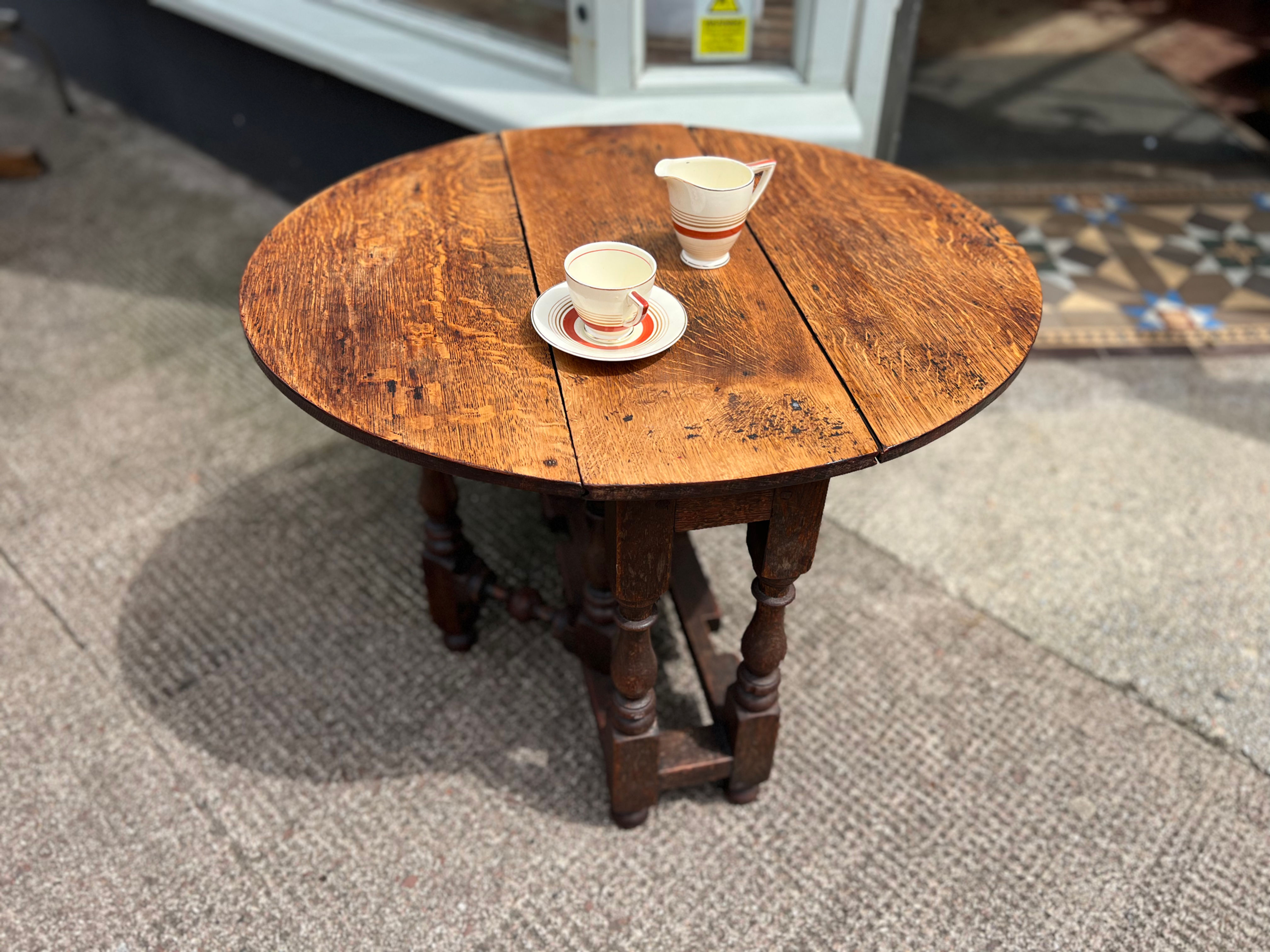 Folding Oak Coffee Table
