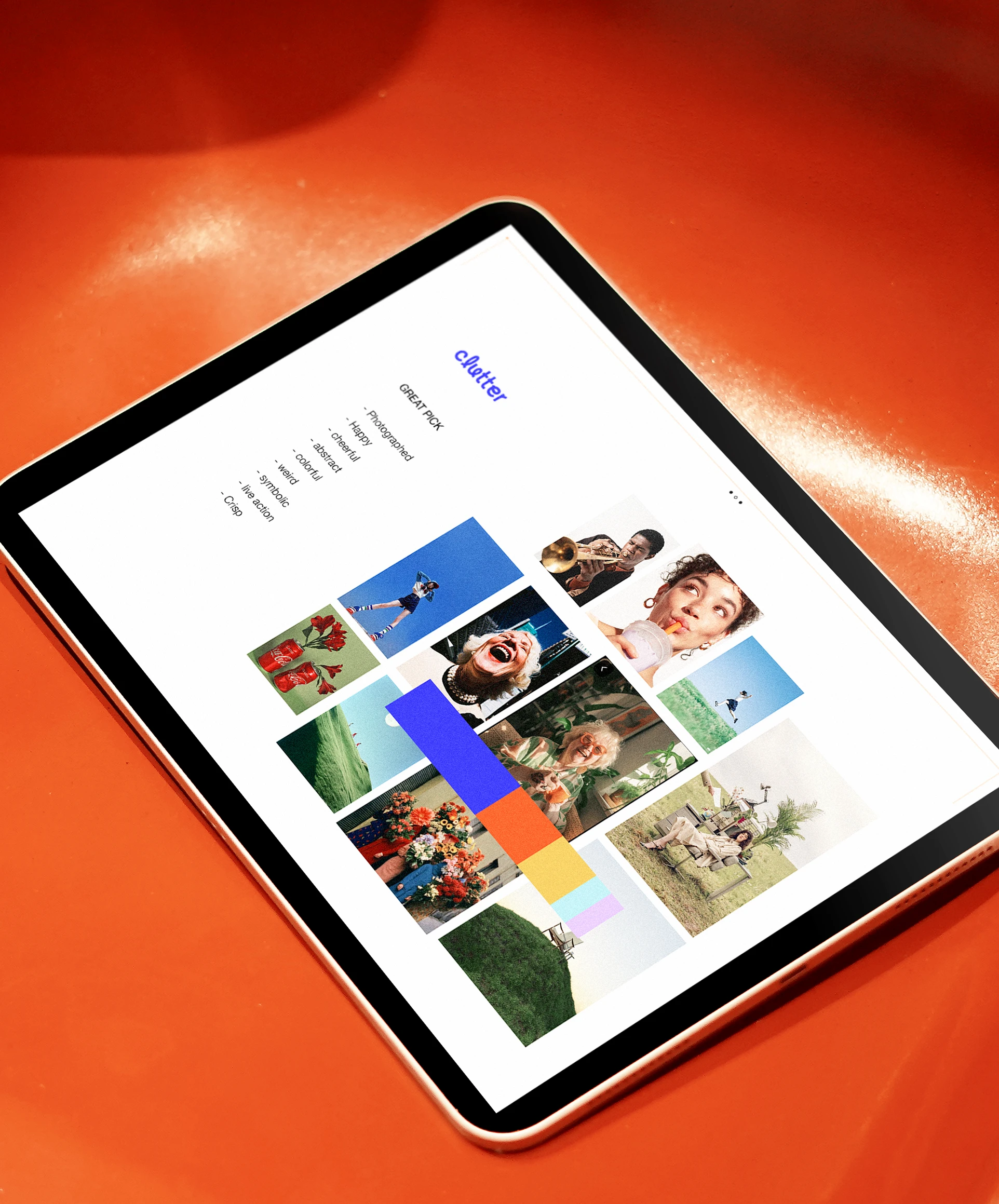 Clutter Brand identity mockup design