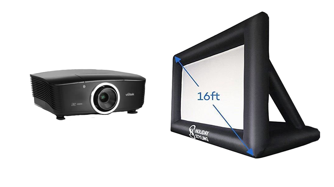 Ultimate Ultra-Bright�Projector and Inflatable Screen�Party Pack HIRE