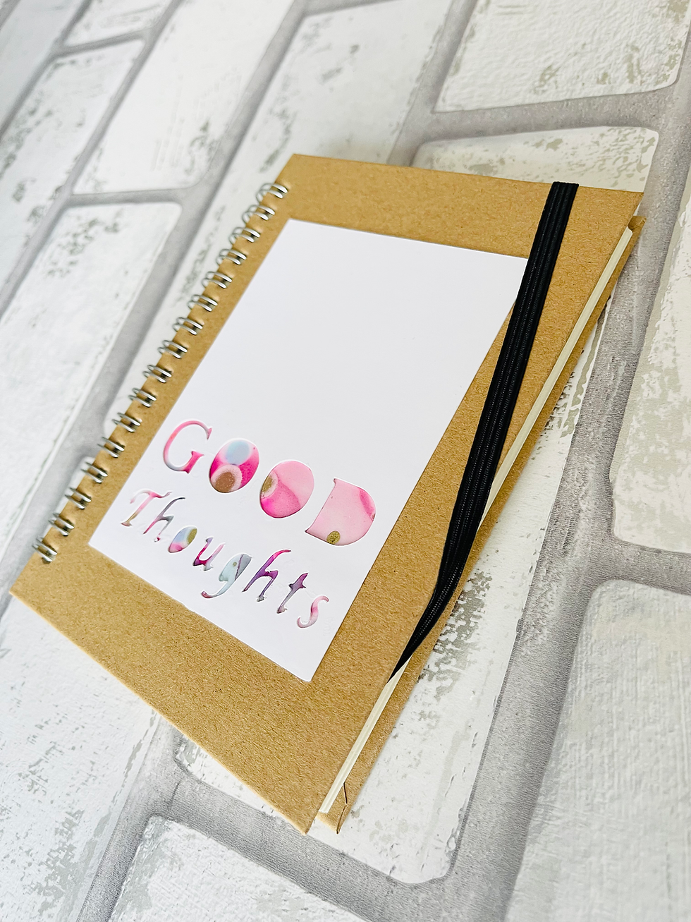 Thumbnail: Original Art Journal Note Book A6 'Good Thoughts' Affirmation