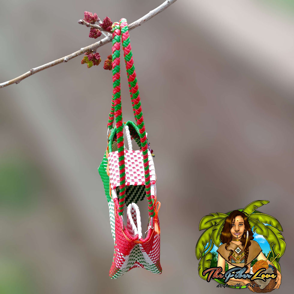 Thumbnail: Orange ribbon Mexico purse 
