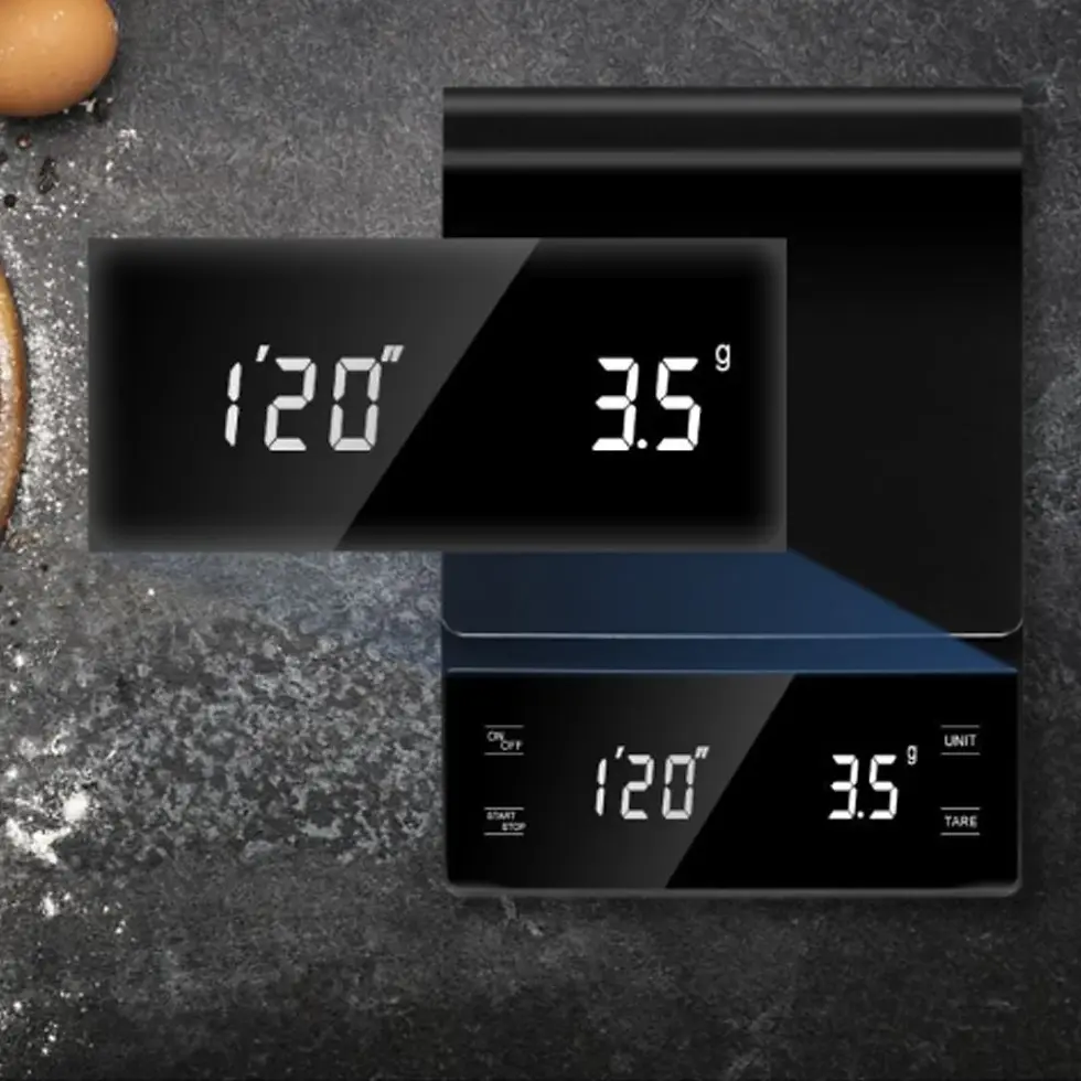 Thumbnail: 3kg/0.1g Coffee Scale With Timer Kitchen Tools Digital Multifun