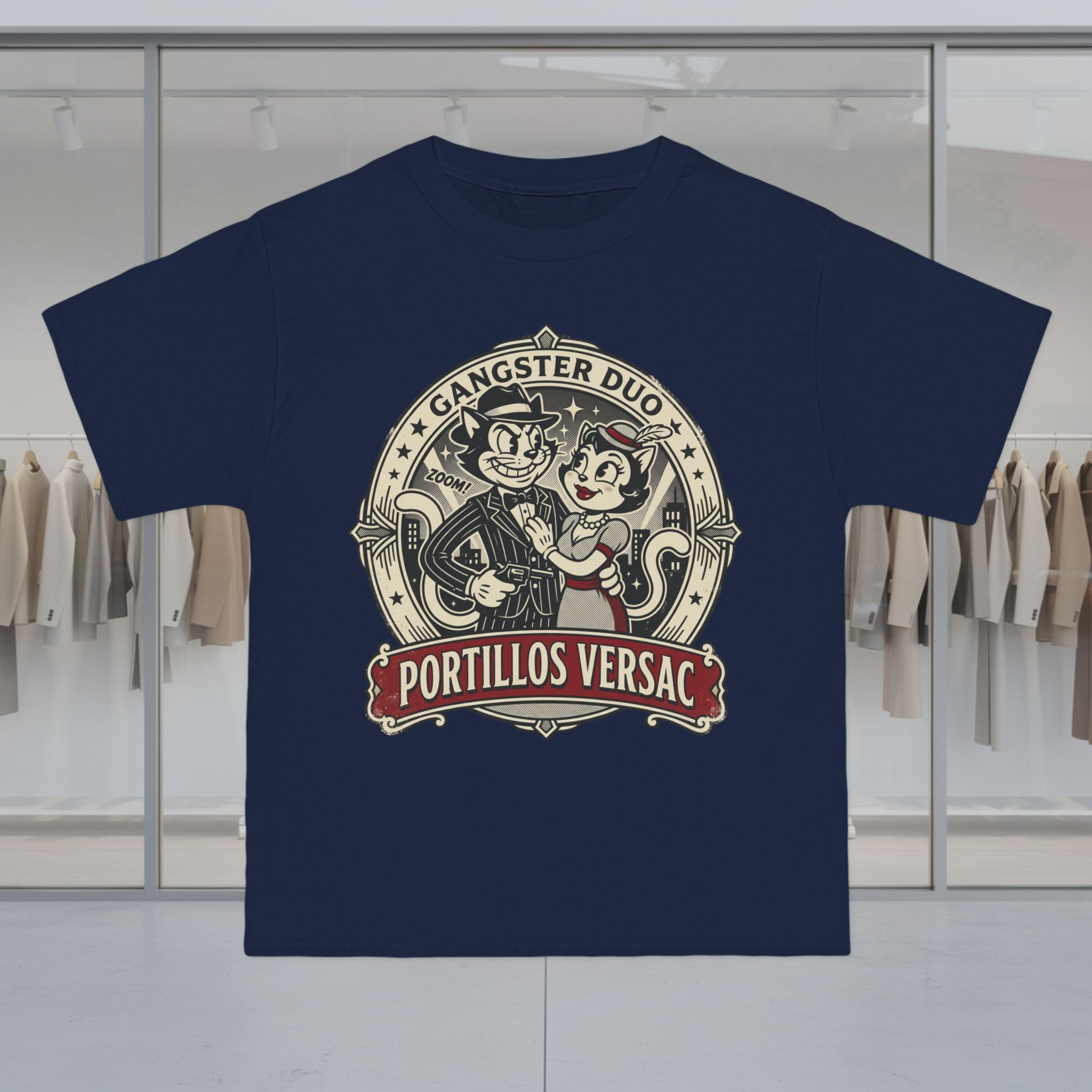 Gangster Duo 'Portillos Versace' Vintage Graphic T-Shirt