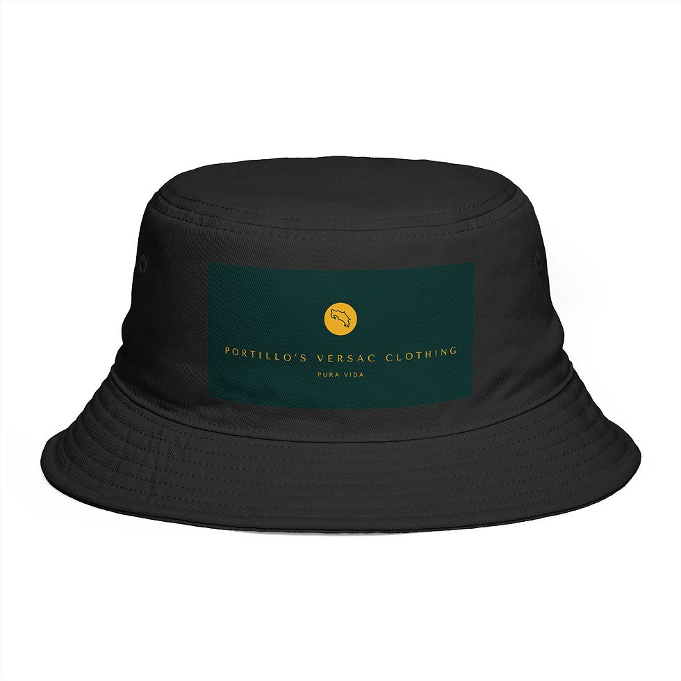 Thumbnail: Bucket Hat — Portillo’s Versace Clothing Logo Patch Brown Fashion Bucket Hat