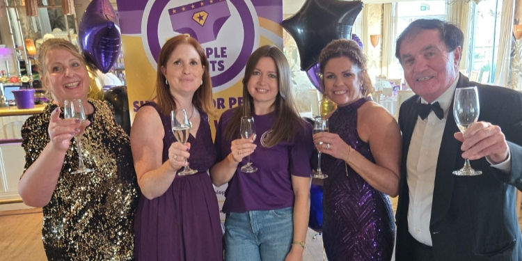 Big Purple Pants Trustees at the Roslin Black Tie Event