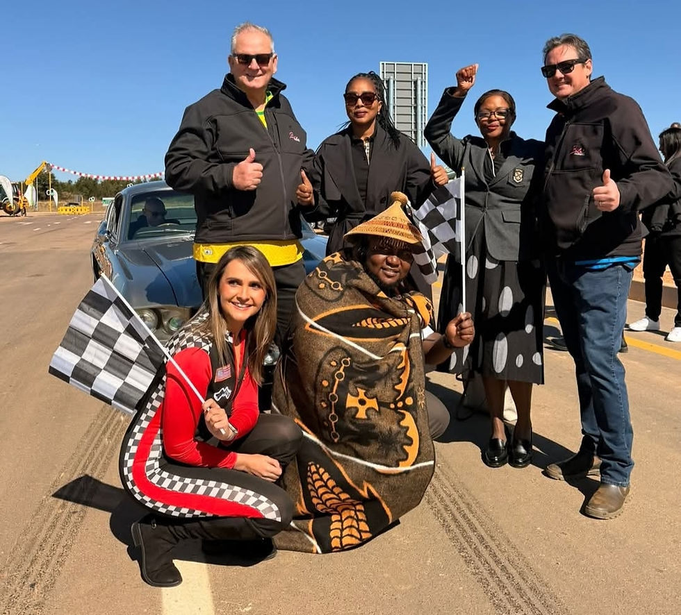 MISSION COMPLETE: MMC Tlangi Mogale with partners celebrating the opening of K147 Zwavelpoort Road. Roads that work, communities that win.  