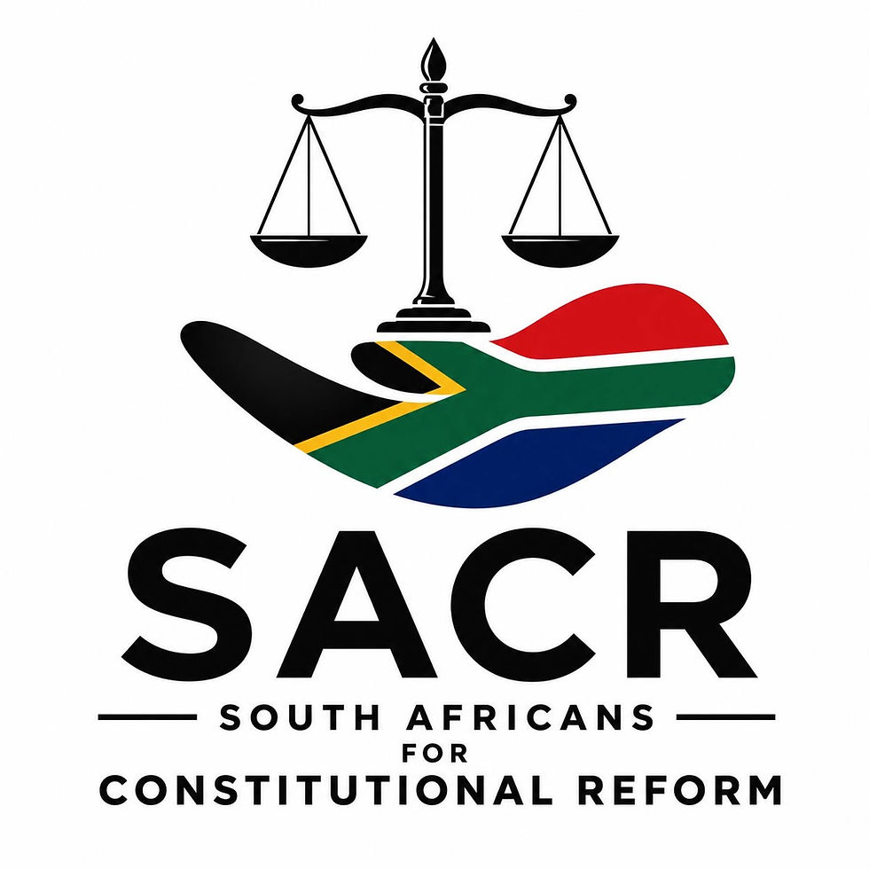 SOUTH AFRICANS FOR CONSTITUTIONAL REFORM LAUNCH LEGAL ACTION TO FORCE PARLIAMENT TO COMPLY