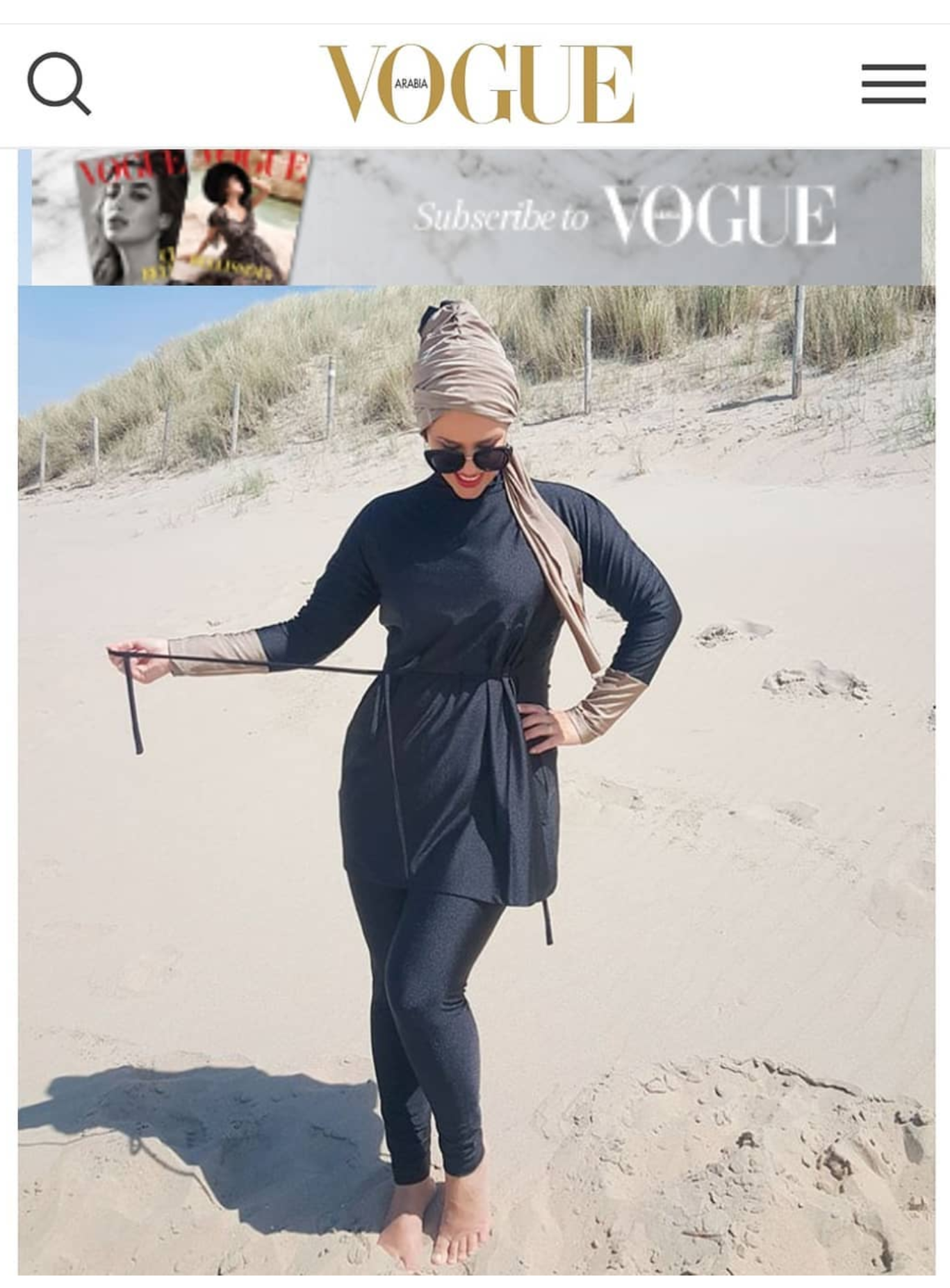 burkini , modest swimwear Vogue Arabia_e