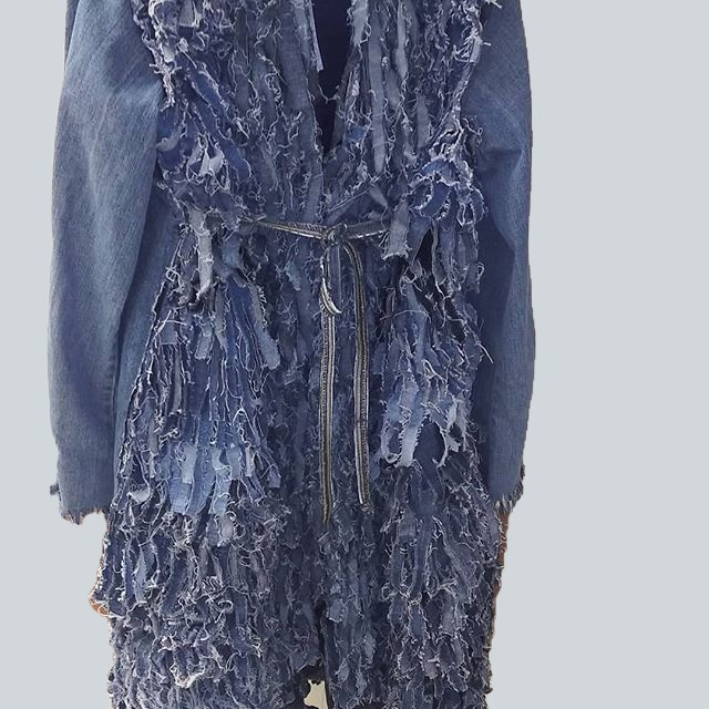 Denim Distress Coat