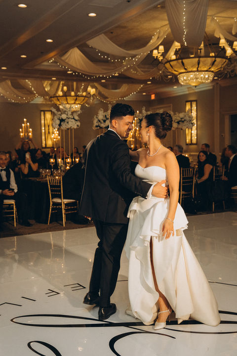 Jessica and Lino engagement dancing