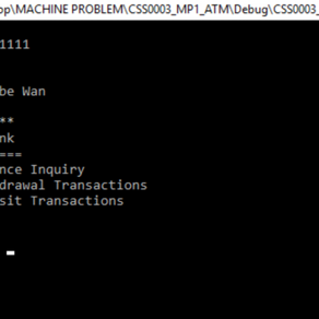 Process Simulation of ATM Financial Transactions using C++