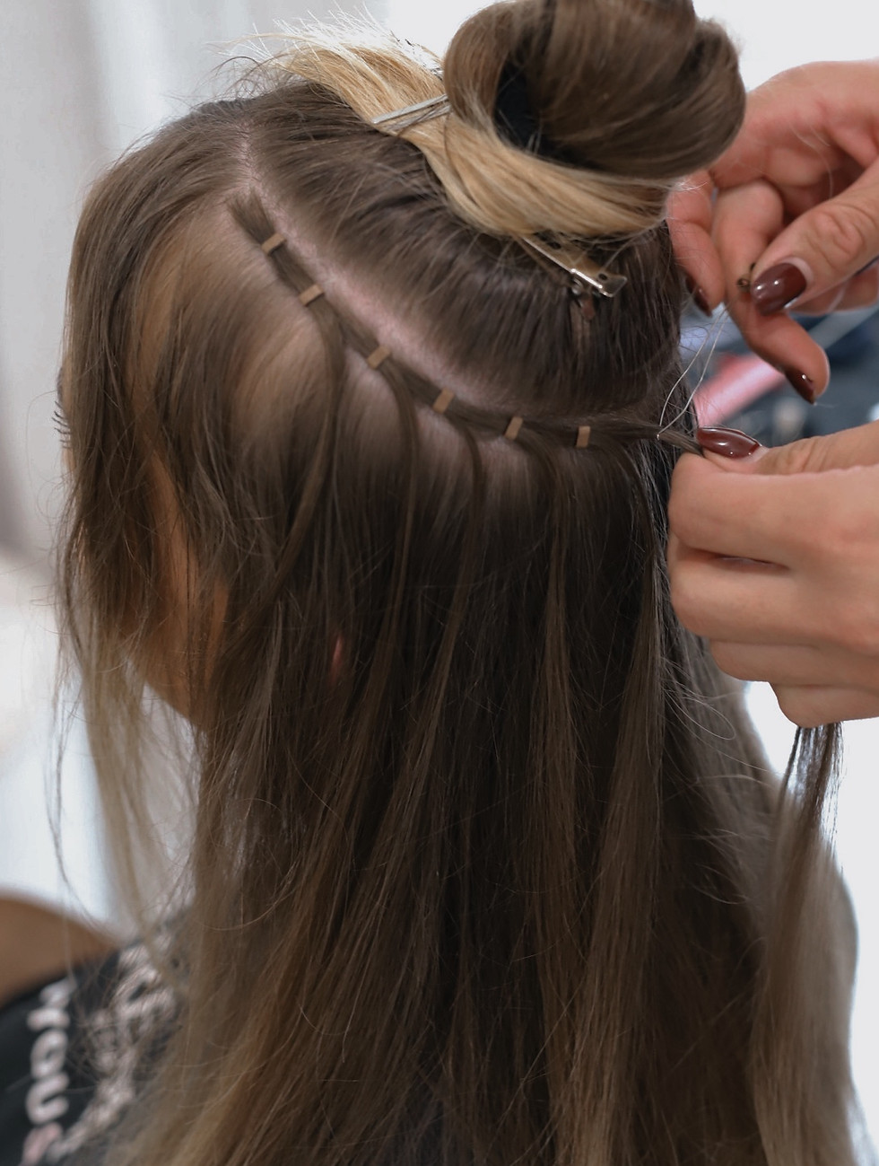 Premium hair extensions transformation at Mila’s House of Hair