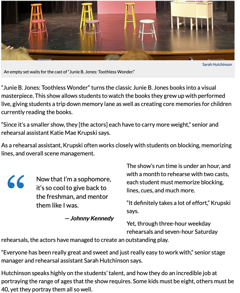https://newtriernews.org/features/2026/02/24/junie-b-jones-toothless-wonder-brings-students-and-community-members-together/