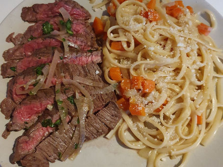Bavette Sauce Bercy & Linguine Co