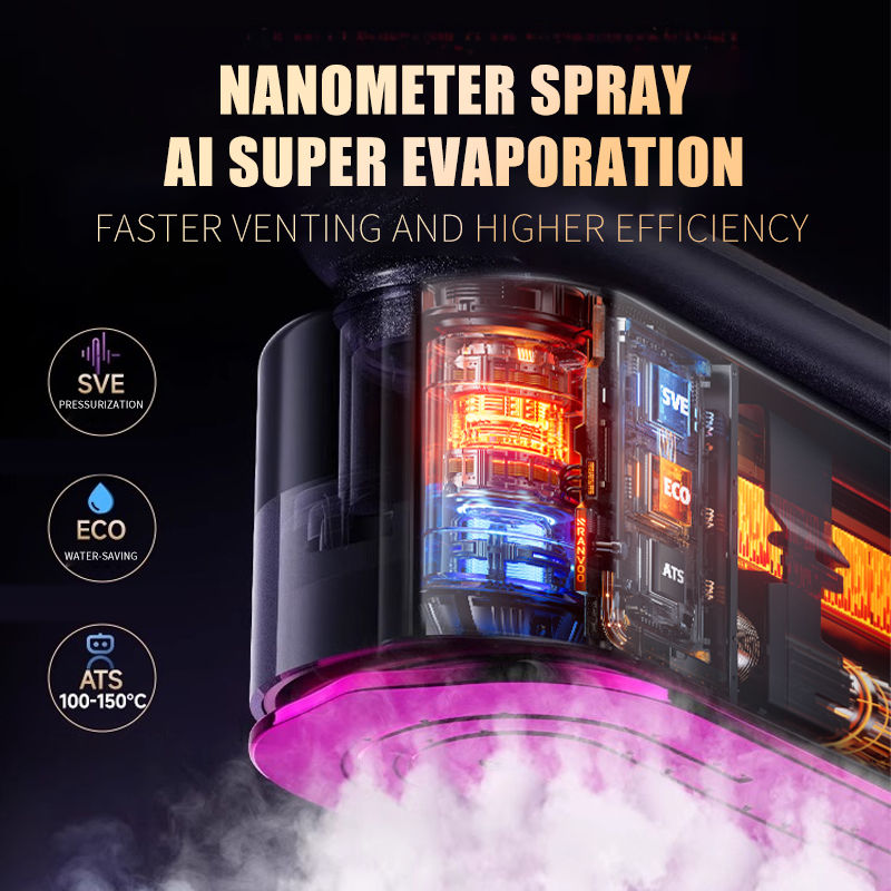 Thumbnail: NEW Handheld Steam Iron Garment Steamer Portable Mini for Clothes Fast Heating T