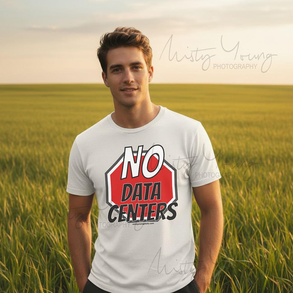 Thumbnail: No Data Centers, Anti Data Centers Shirt, Community Activism Protest Tee