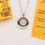 Thumbnail: Stainless steel goldenrod seed floriography necklace