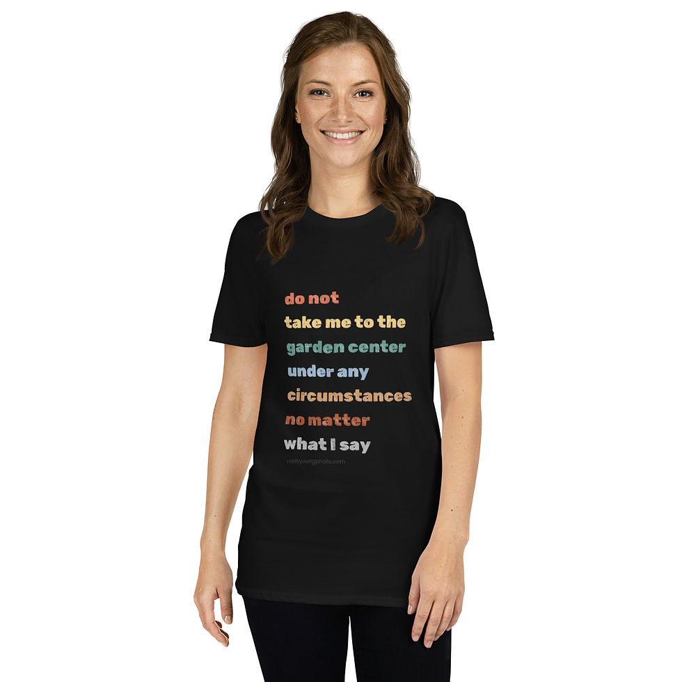 Funny Garden Center Warning T-Shirt – Unisex Rainbow Plant Lover Tee