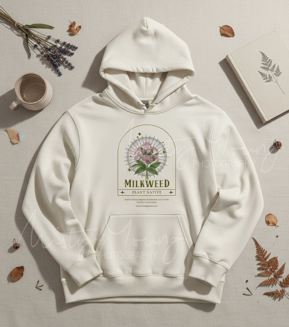 Milkweed Plant Native Hoodie – Support Biodiversity