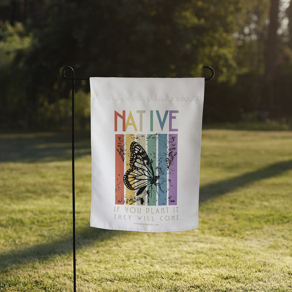 if You Plant It, They Will Come – Rainbow Monarch Butterfly Garden Flag