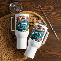 Eco conscious Ceramic Coffee Mugs and Stainless Steel Travel Mugs designed for nature lovers, garden