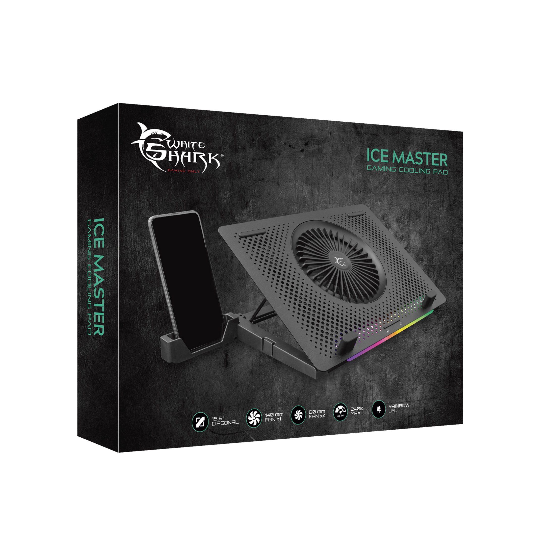 White Shark COOLING PAD ICE MASTER RGB