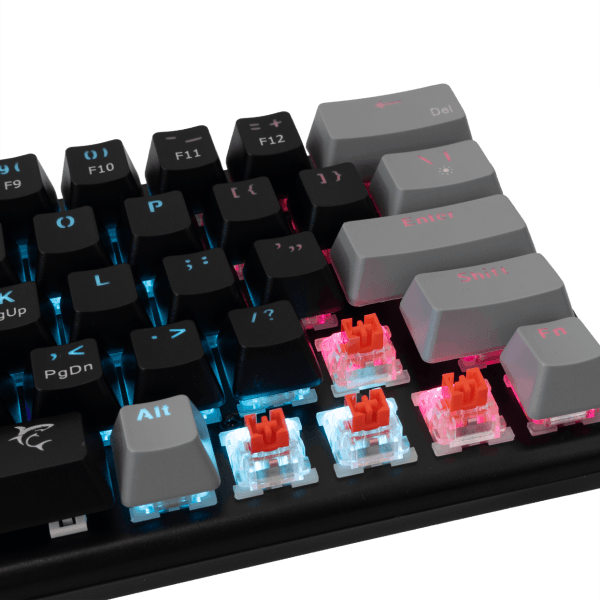 Thumbnail: White Shark KEYBOARD GK-002111 WAKIZASHI / Black-grey US-RED.SW