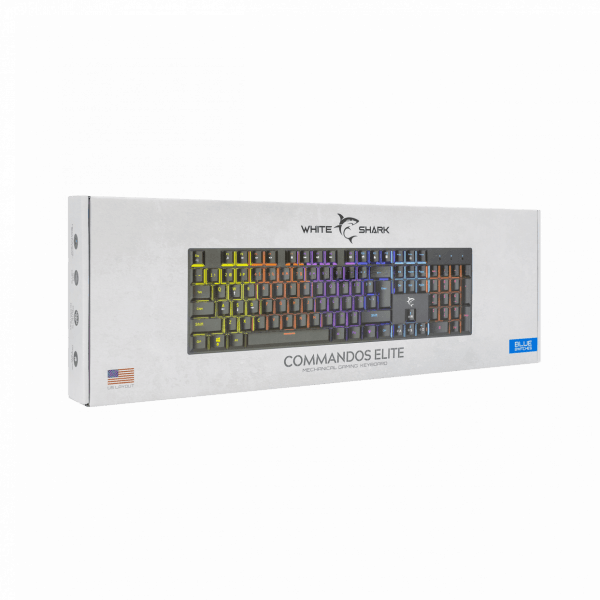 Thumbnail: White Shark KEYBOARD GK-2107 COMMANDOS ELITE - Mechanical / US - BLUE SW.