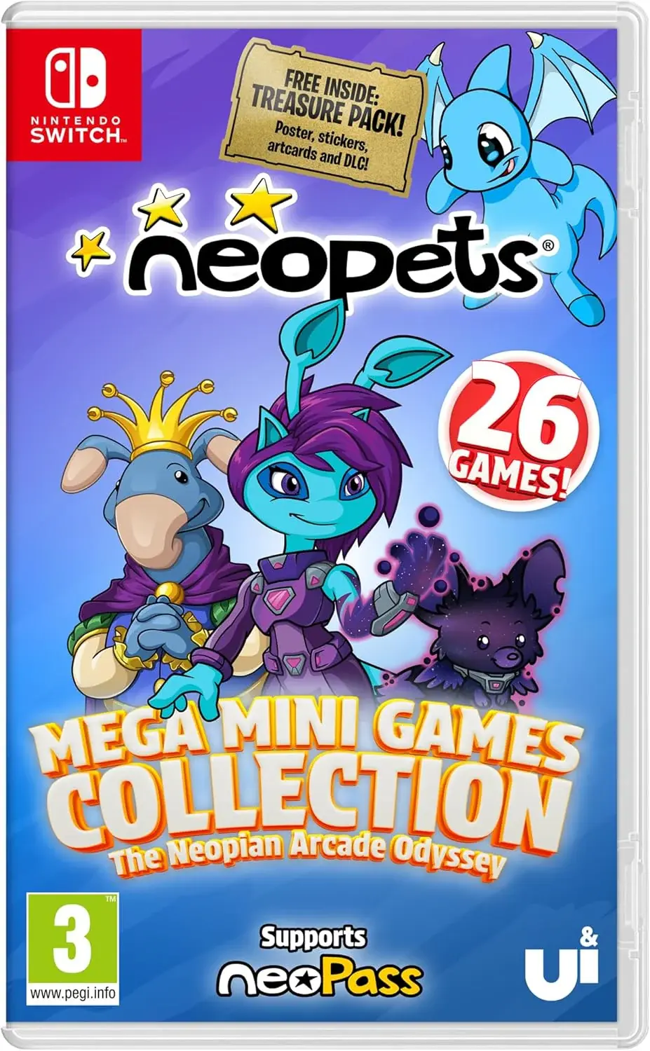 Neopets-Mega Mini Games Collection:The Neoplan Arcade Odyssey Day 1 Edition/NSW