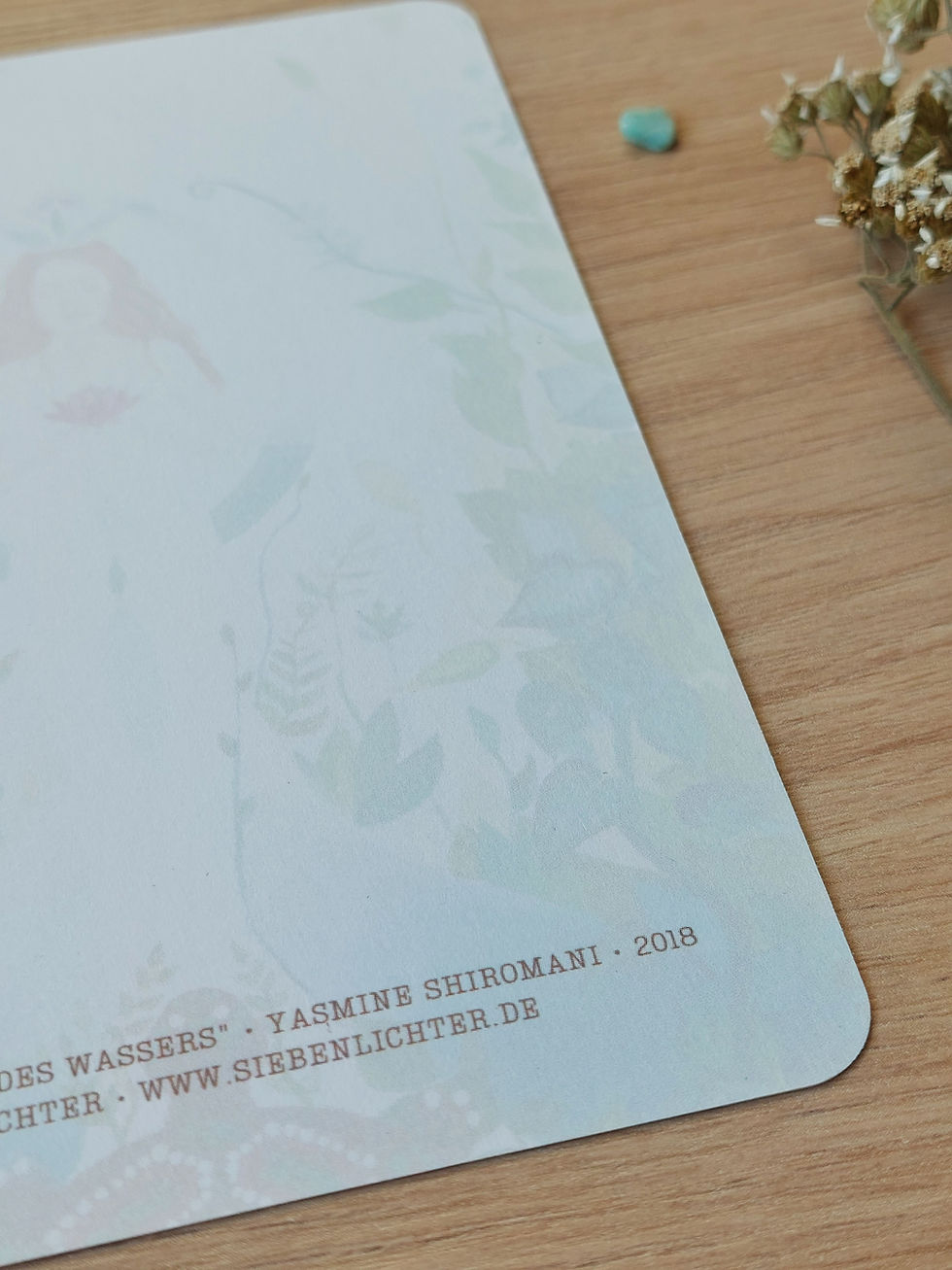 Miniaturbild: Kunstpostkarte „Nikte Ha - Blume des Wassers"