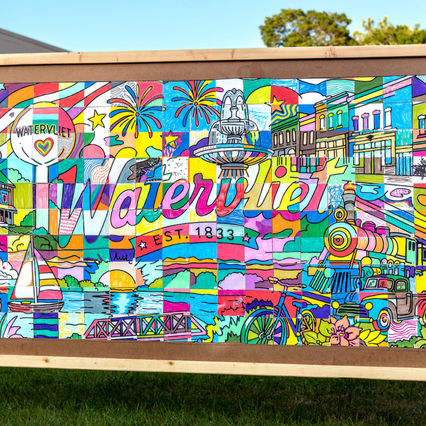 Watervliet Community Mural Comes Together with 200 Pieces