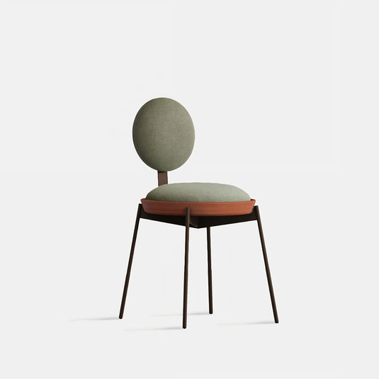 cadeira rasa MOLU Design foto Pedro Luna prato de barro