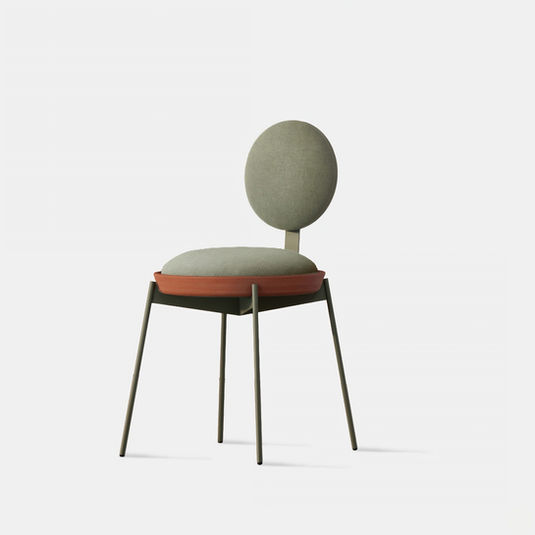 cadeira rasa MOLU Design foto Pedro Luna prato de barro