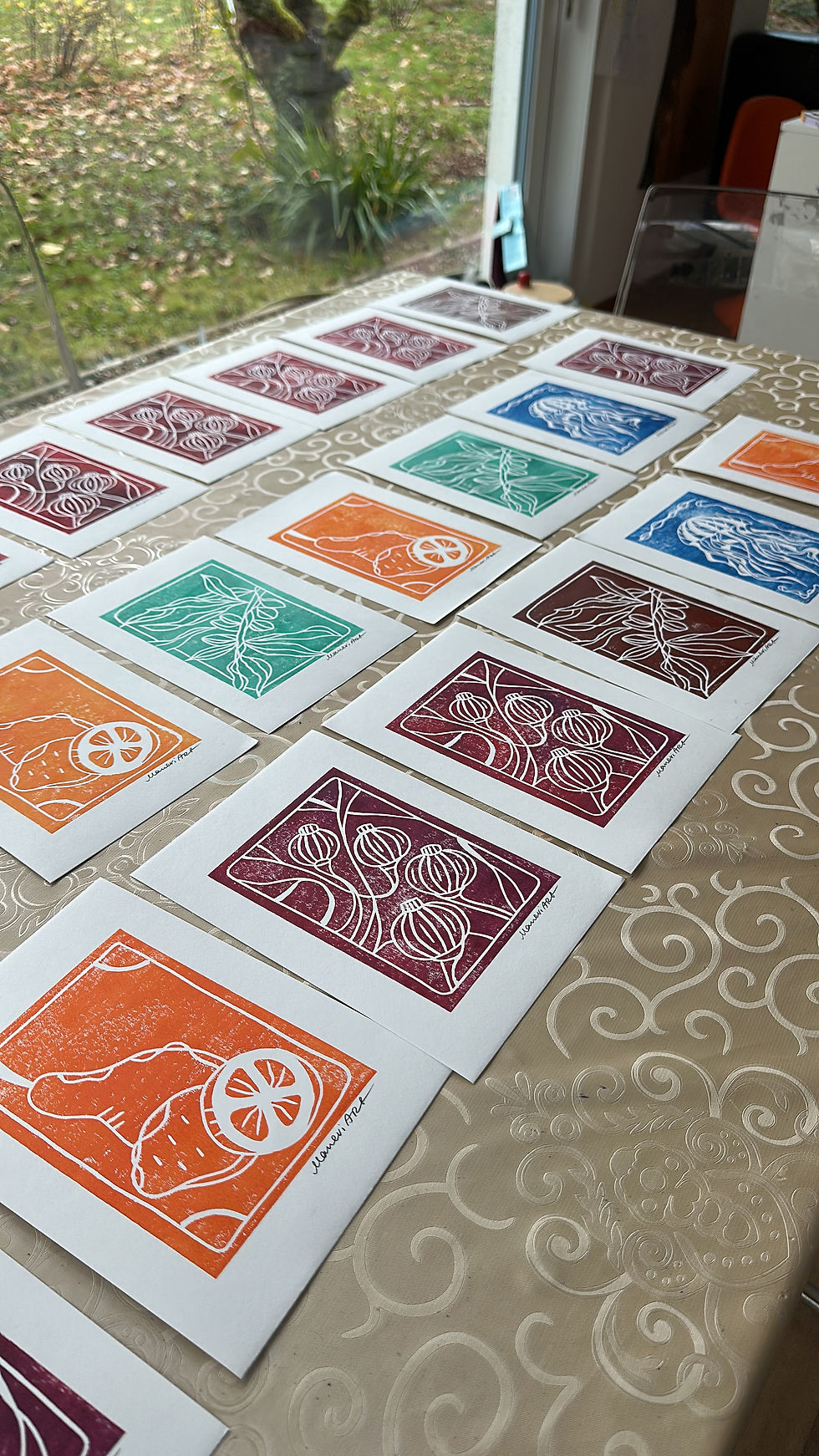 Linoprints- 15 chf each