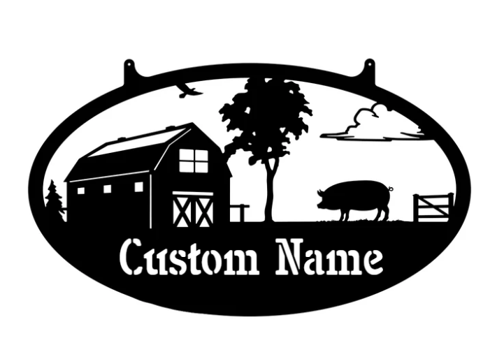 Thumbnail: Metal Personalized Choose Your Farm Sign