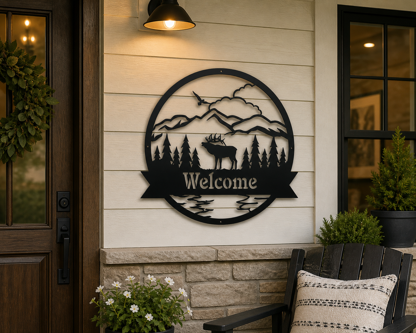Great Outdoors Elk Monogram