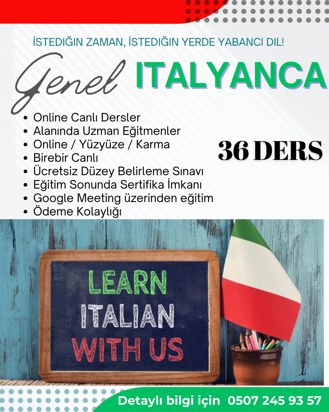 italyanca özel ders