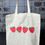 Thumbnail: Embroidered Strawberry Tote Bag