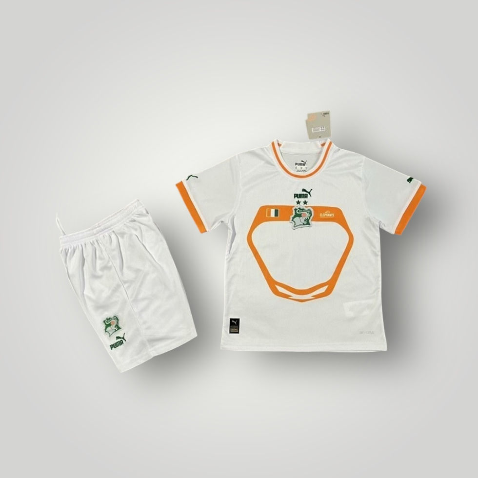 IVORY COAST - JERSEYS SET AWAY KIDS 23/24 - WHITE