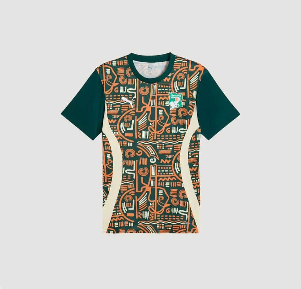CÔTE D'IVOIRE - 24/25 PRE-MATCH JERSEY - ORANGE, GREEN