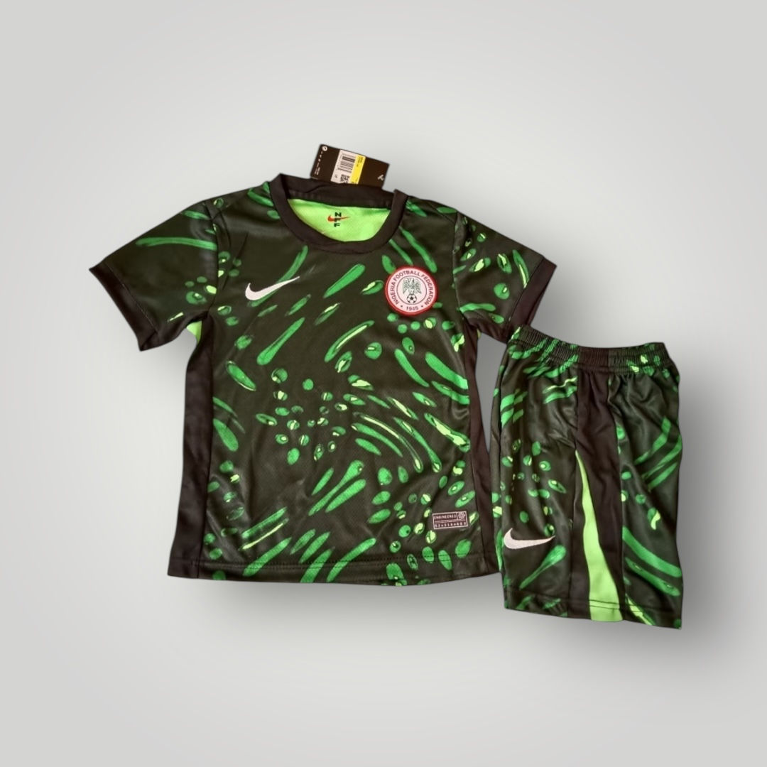 NIGERIA - JERSEYS SET AWAY 2024 KIDS - BLACK , GREEN