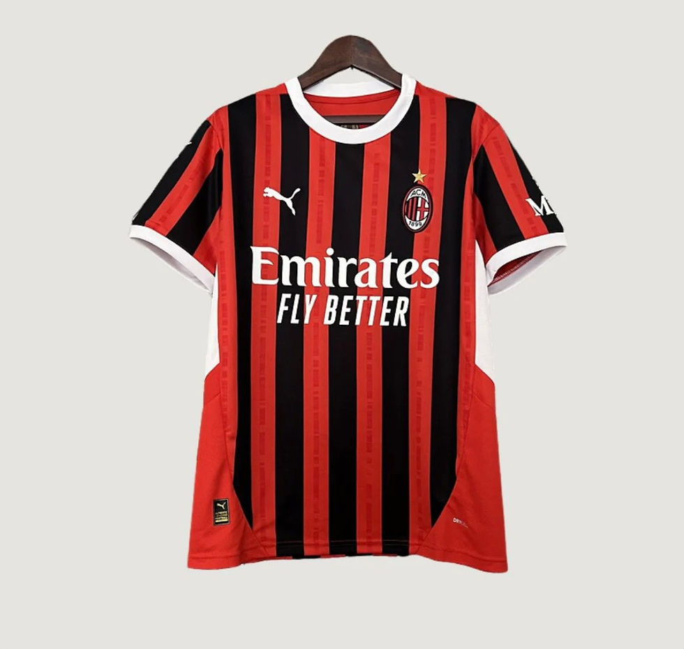 AC MILAN - JERSEY HOME 24/25 - RED, BLACK