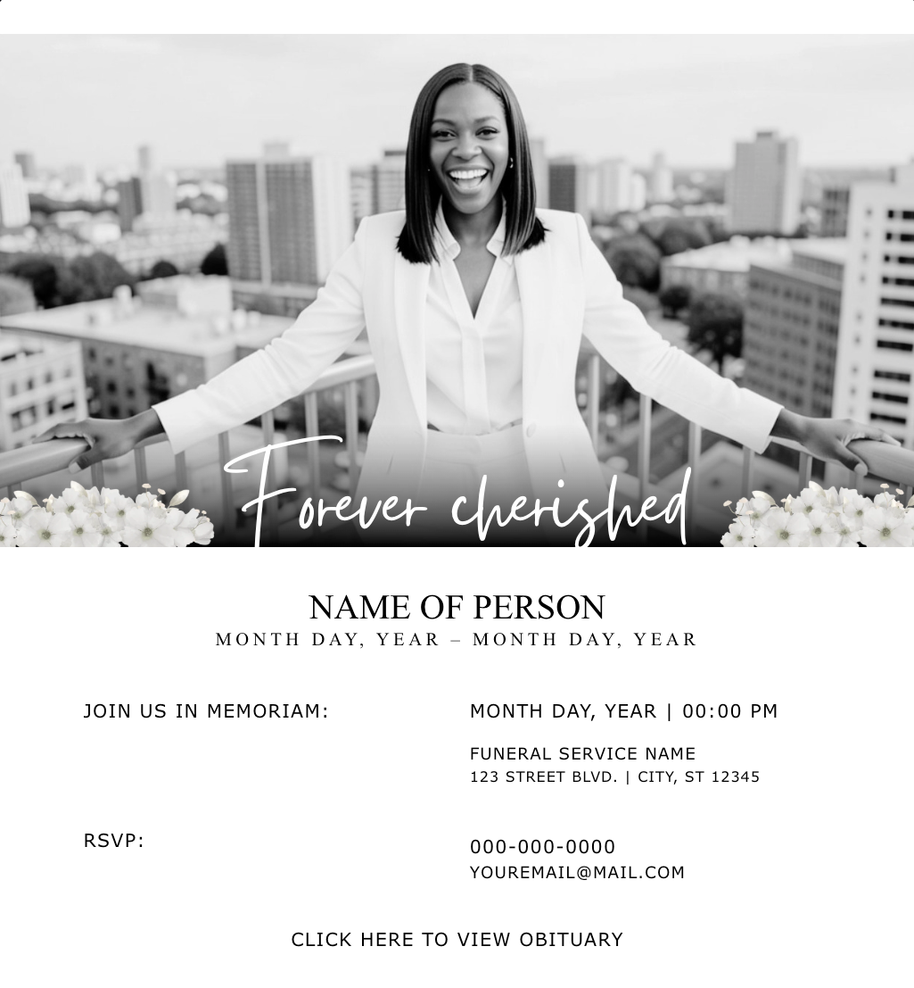 Simple and beautiful email invitation template