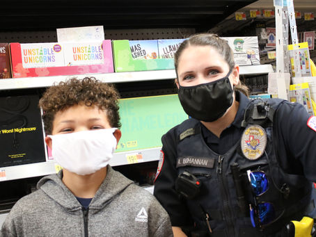 “Blue Santa” Officer’s Partner is an 11-year-old Student