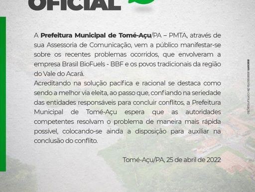 Nota Oficial